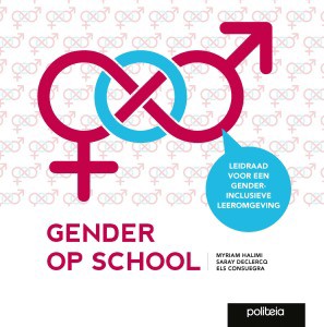 Boekomslag Met Gendertekens, Titel 'GENDER OP SCHOOL', Ondertitel 'LEIDRAAD VOOR EEN INCLUSIEVE LEEROMGEVING