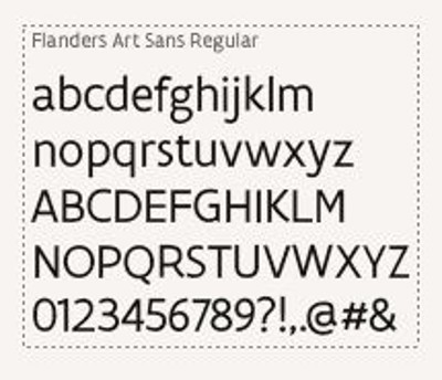 Lettertype Flanders Art Regulare