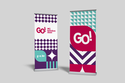 GO! Promotiemateriaal Roll Up Ontwerp 3 En 4