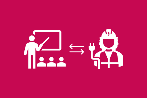 Pictogram Onderwijs Bedrijfswereld Rh2