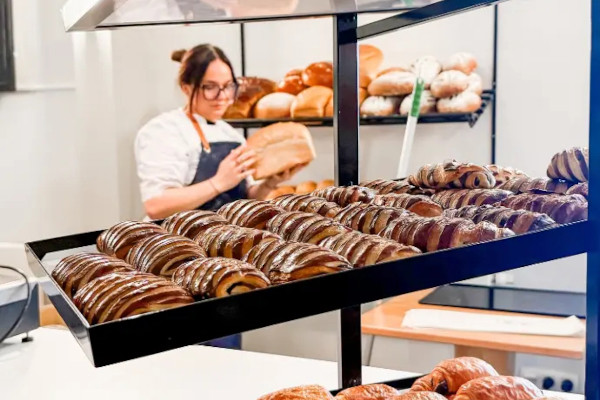 Boterkoeken Met Chokolade Op Schap Rh2