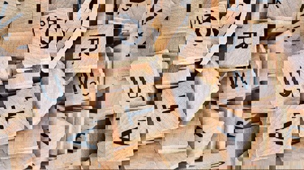 Scrabbelblokjes Door Elkaar