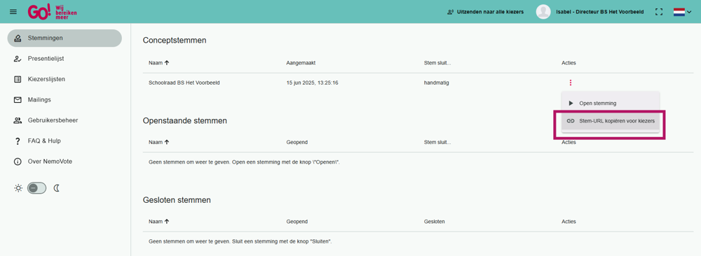 Nemovote URL Kopiëren