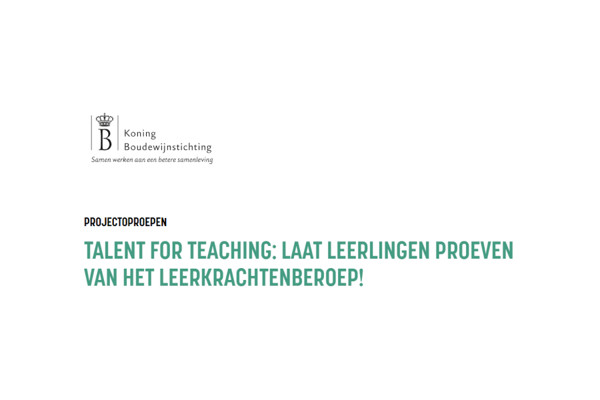 Oproep KBS Talent For Teaching Rh