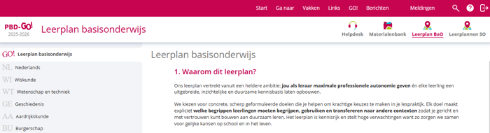 GO! Navigator Nieuw Leerplan Bao