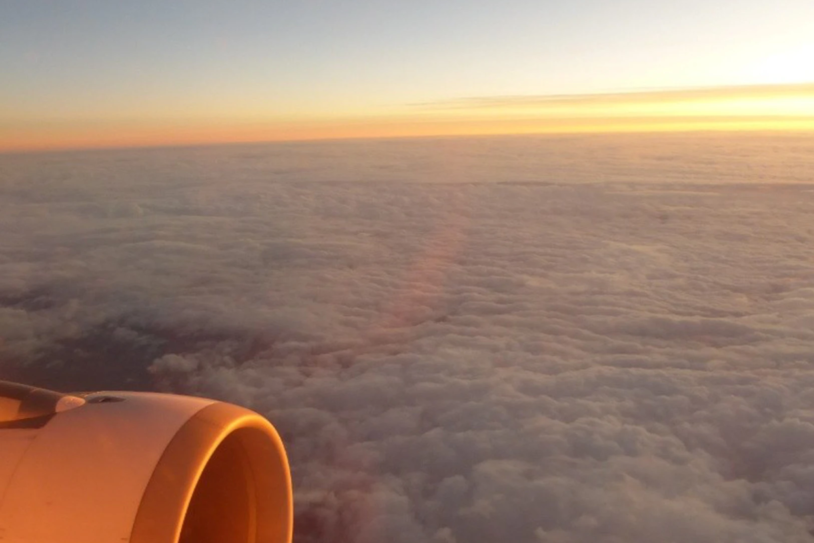 Blik Uit Het Vliegtuigraampje Op Weg Naar Steiermark Rh