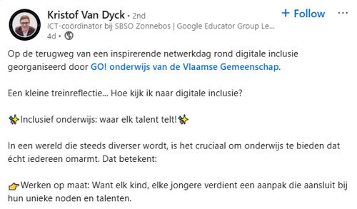 Reactie 3 Linkedin