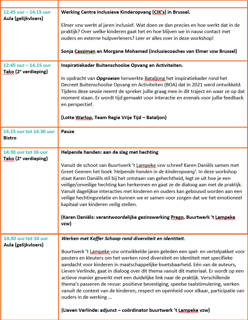 Programma Nestling Dag NM